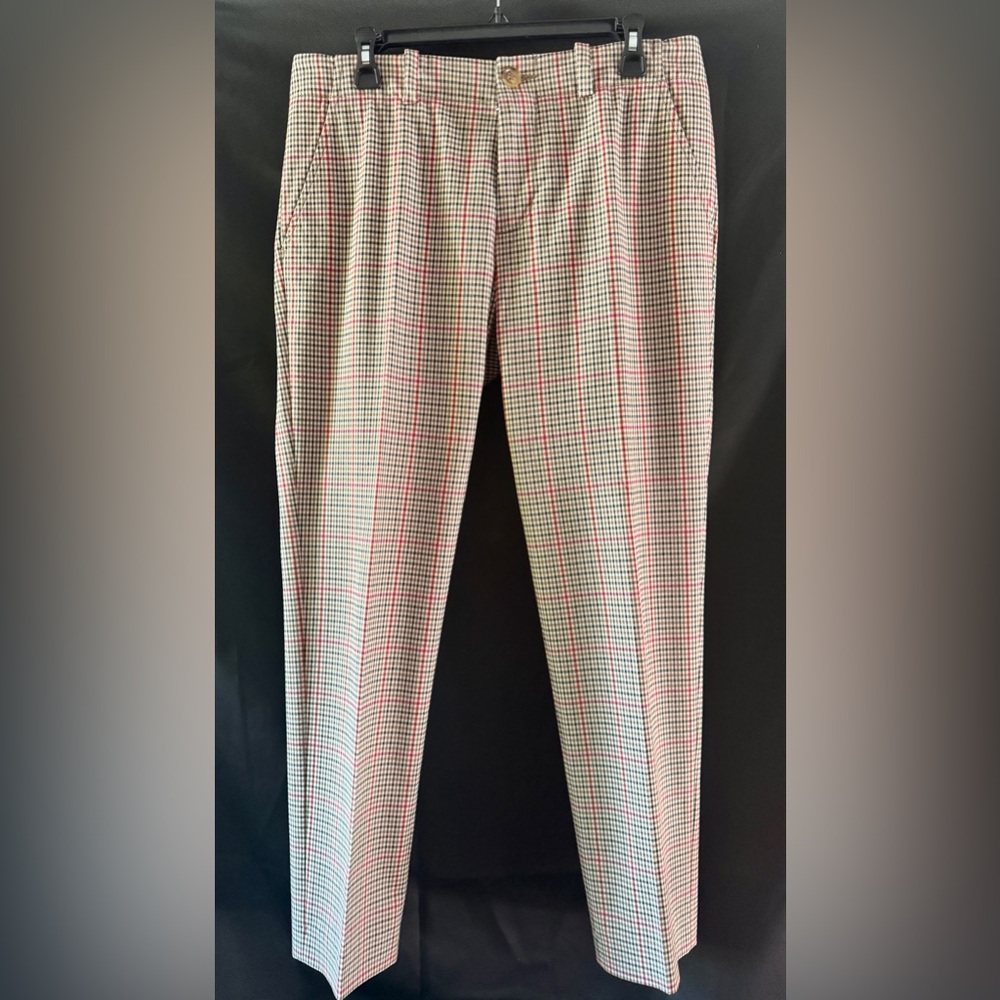 Men's Plaid Mr. Turk Dress Pants Size 31 waist Slim Fit
